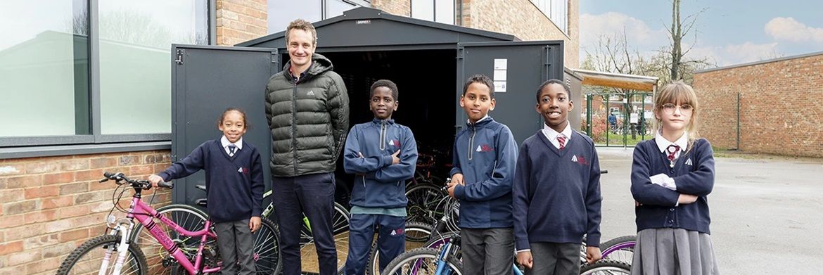 Asgard donates Secured by Design bike storage to the Brownlee Foundation charity