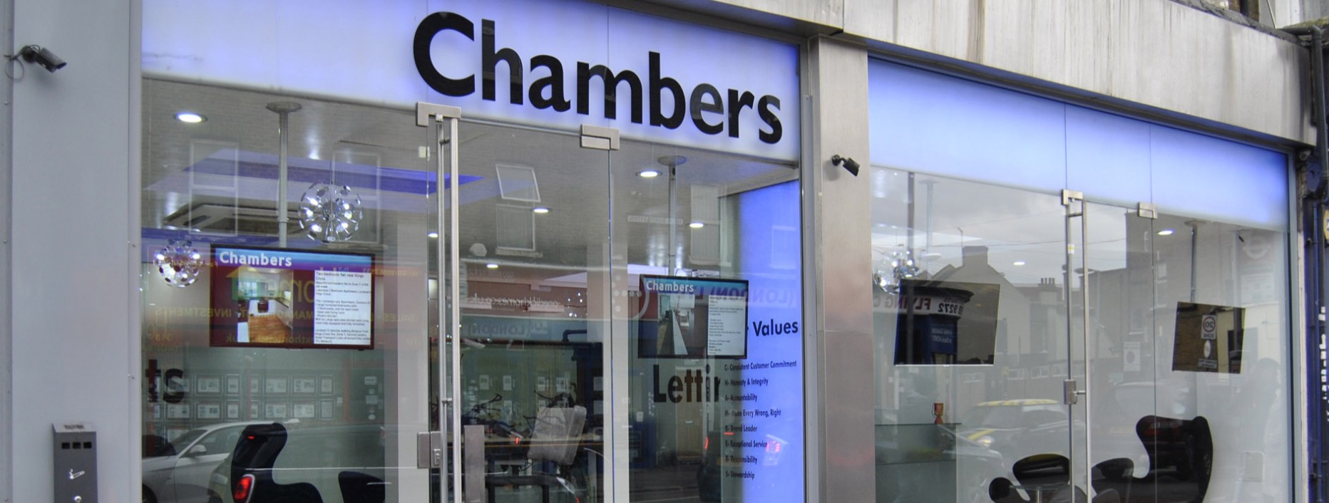 Chambers shop window