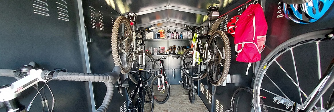 Asgard’s new SBD accredited XXXL Bike Sheds