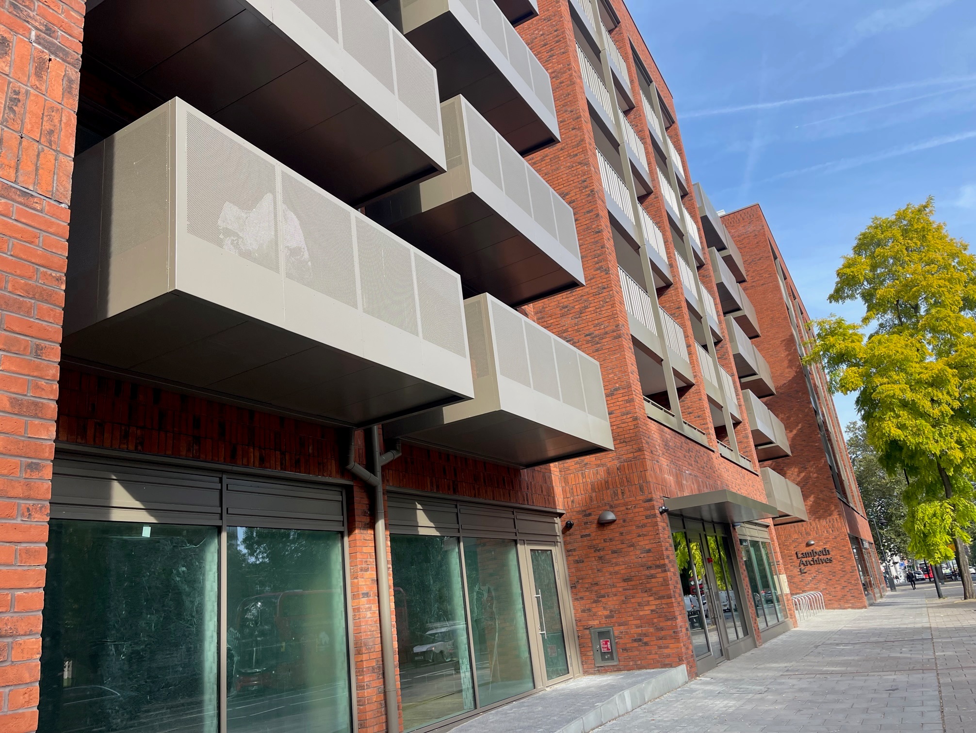 Outside view of former Olive Morris House & Lambeth Archives
