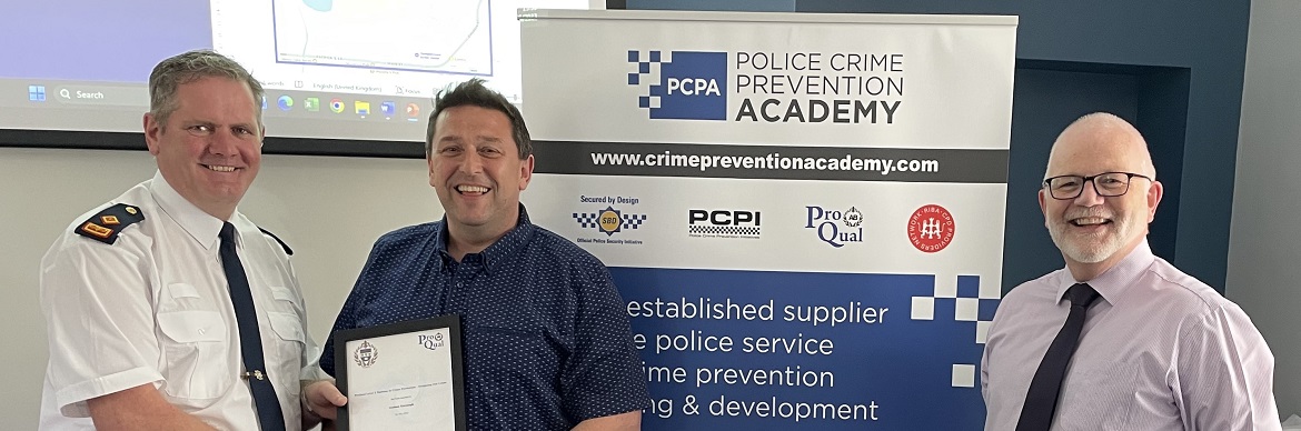 An Garda Síochána officer achieves Diploma in Designing Out Crime