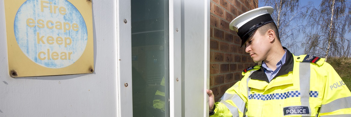 RAF lead the way for Her Majesty's Armed Forces by becoming first to undertake accredited crime prevention qualifications