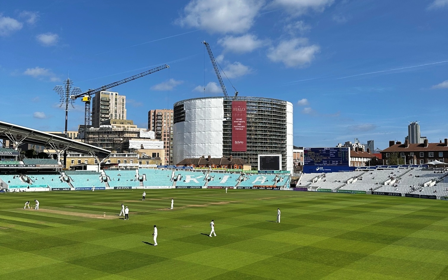 View of the Oval Village Development from the Oval cricket ground