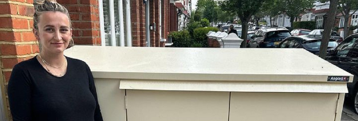 Made in Chelsea’s Tiffany Watson & her SBD accredited Asgard Bike Shed