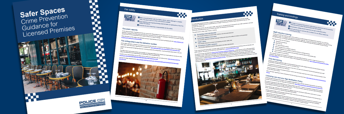 Police CPI launches new Safer Spaces guidance for licensed premises