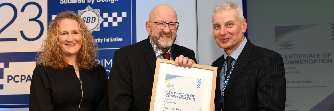 Designing Out Crime Officer receives commendation for services to crime prevention